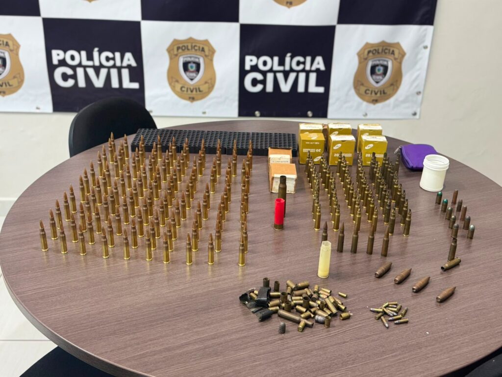 Polícia Civil apreende munições de fuzil no Valentina
