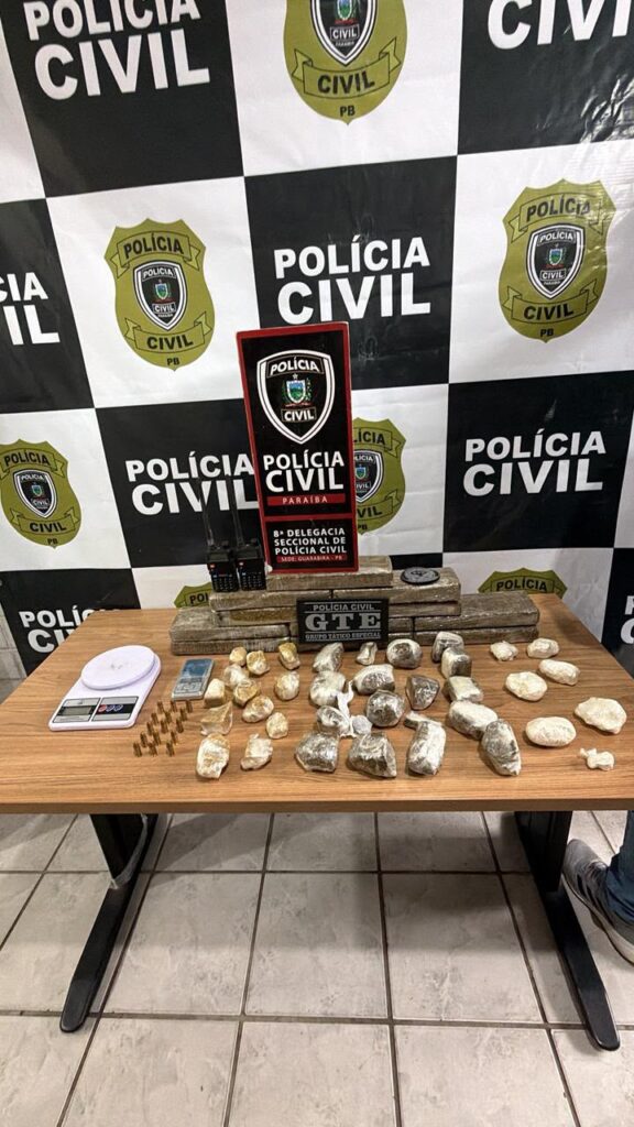 Polícia Civil apreende drogas e munições em residência no Brejo