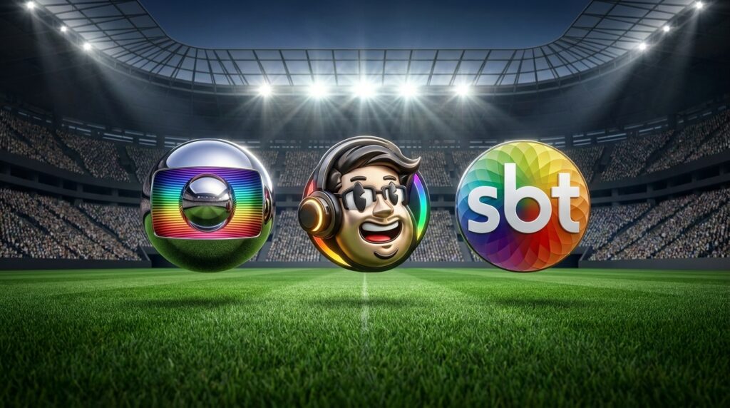 Jogo do Brasil tem recorde na CazéTV e mínima histórica na Globo