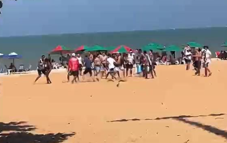 Torcidas do Botafogo-PB e Santa Cruz se enfrentam em Tambaú